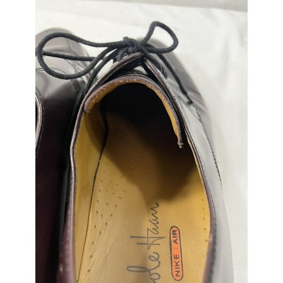 Cole Haan Men's NikeAir Split-Toe Derby Mahogany Leather Dress Shoes Size 11 M - Picture 12 of 15